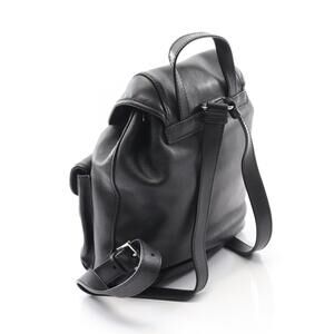 Prada Triangle Leather Backpack Black Logo